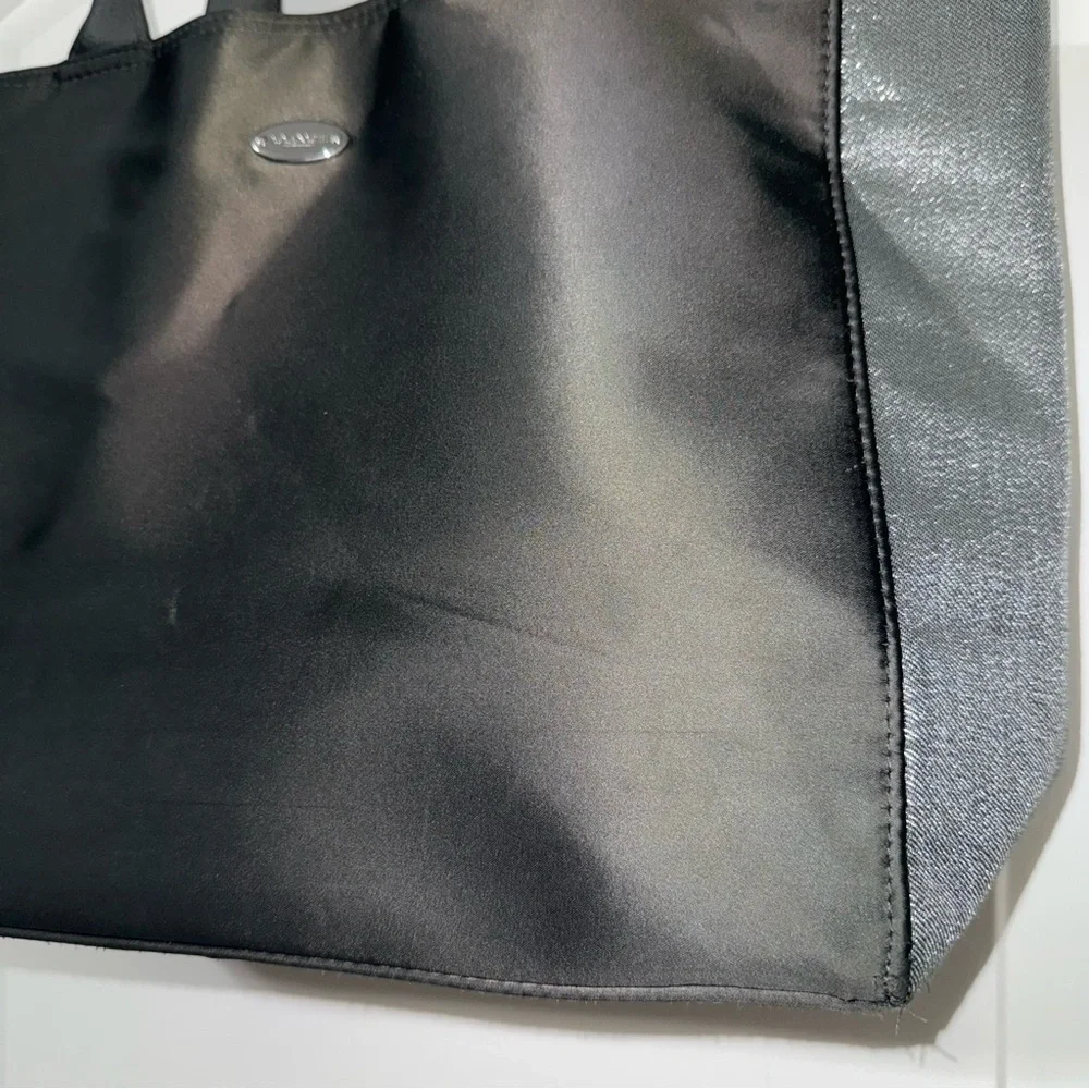 Coach Fragrance Tote Bag Purse Dark Gray And Shimmer